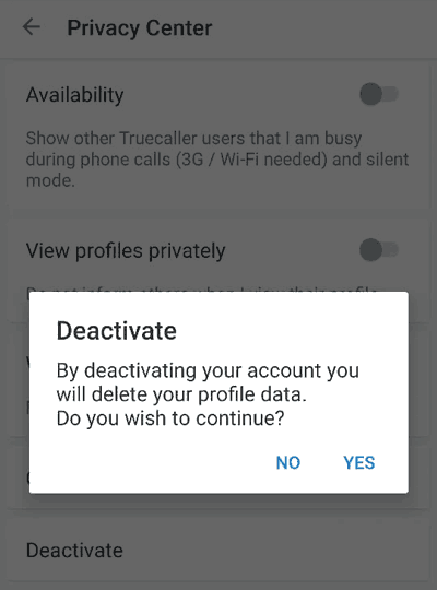 How to Remove Your Number From Truecaller Listing? deactivated-truecaller-account
