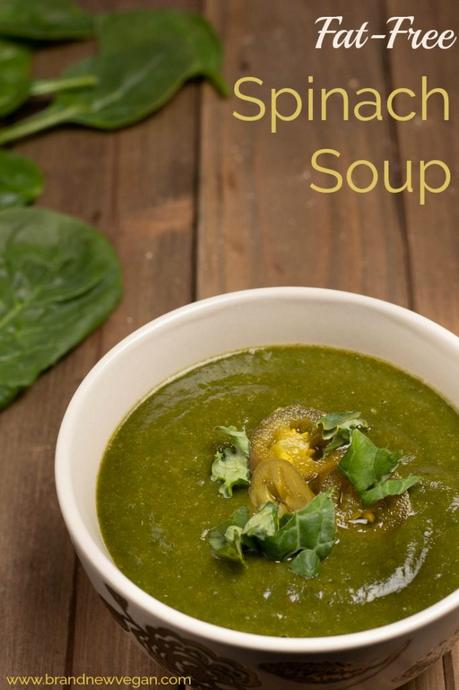 fat-free spinach soup