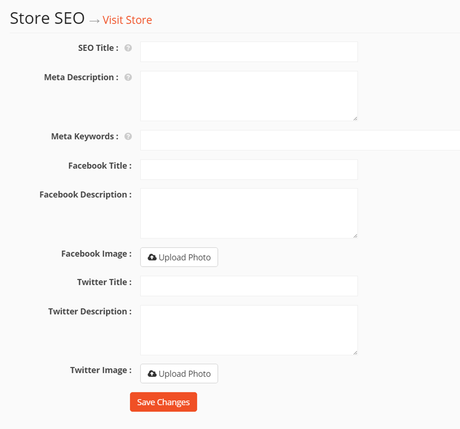  eCommerce store 