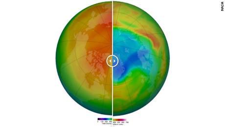 Arctic ozone hole that become the region’s largest ever recorded has closed Arctic ozone hole that become the region’s largest ever recorded has closed