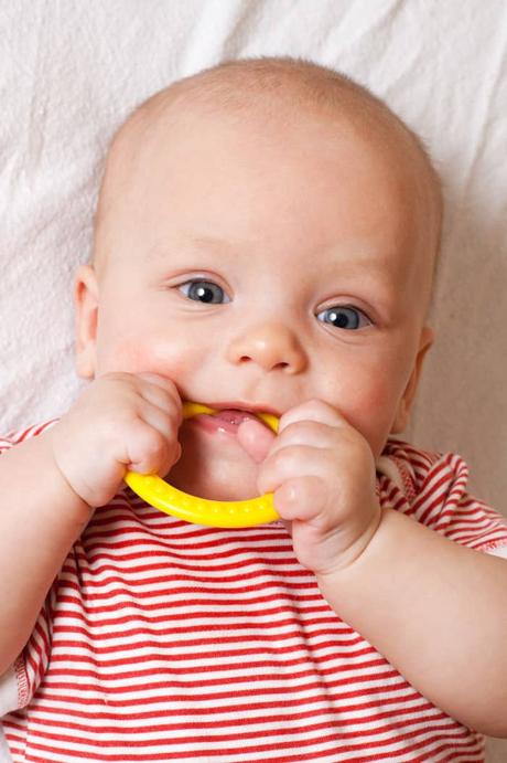 Teething can be a reason why babies won't take bottle at bedtime
