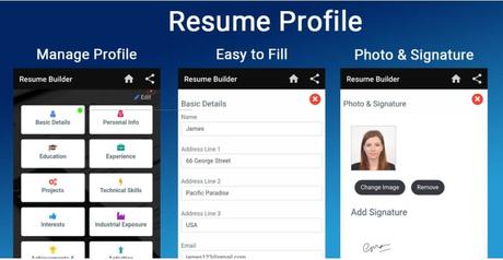 Resume builder for Freshers Experienced CV Make