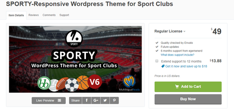 WordPress Sports Theme