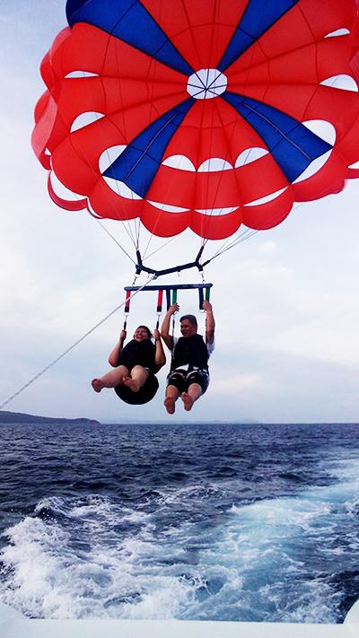 parasailing at Boracay Island