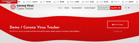 WordPress Plugins for Corona Info Updates