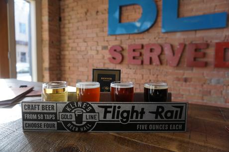 beer, craft beer, Kline's Beer Hall, Colorado, flight, beer flight