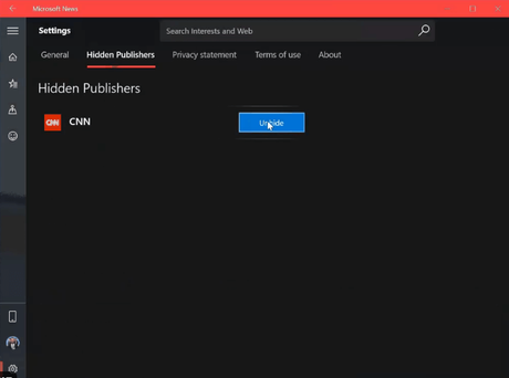 How to Hide News from Publisher in Microsoft News app for Windows 10 How to Hide News from Publisher in Microsoft News app for Windows 10