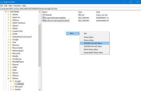 Fix – Google Chrome v81 Showing Error Code STATUS_INVALID_IMAGE_HASH RendererCodeIntegrityEnabled dword 32 bit value