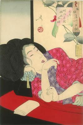 Looking Sleepy by Tsukioka Yoshitoshiby NinaI’ve heard a ...