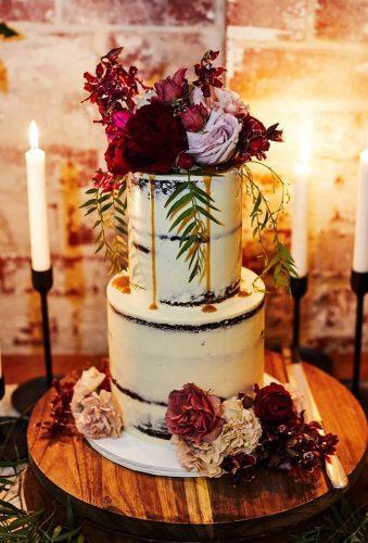 wedding cake 2019 rustic cake red flower missladybirdcakes