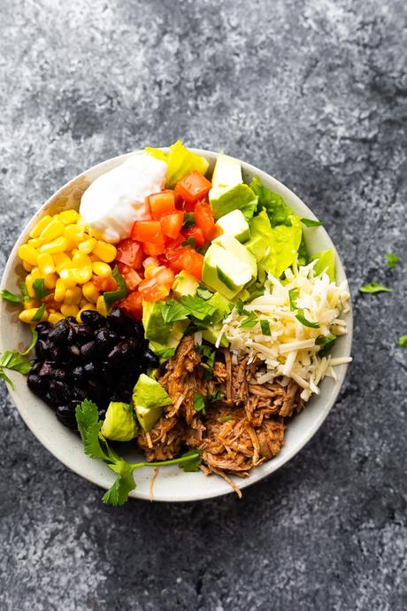 healthy burrito bowls in just one bowl