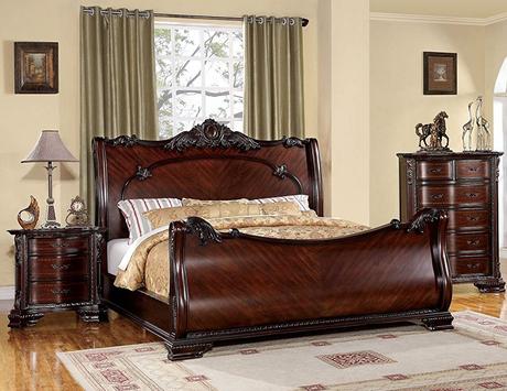 7 Of The Best Sleigh Beds to Buy in 2020 Furniture of America Clairmonte Baroque Style Sleigh Bed