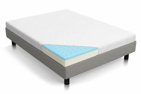 LUCID gel dual layered memory foam mattress