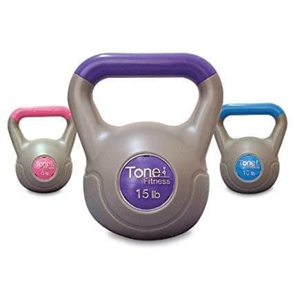 Different sets of Tone Fitness Kettlebell