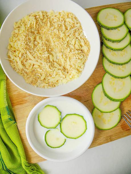 Courgette Chips with Parmesan – Baked and Crispy