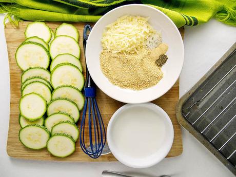 Courgette Chips with Parmesan – Baked and Crispy