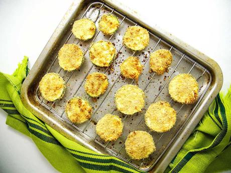 Courgette Chips with Parmesan – Baked and Crispy