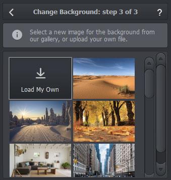 Photoworks Change background Custom Image