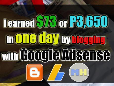 $73 in one blogging day