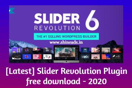 [Latest] Slider Revolution Plugin free download - 2020