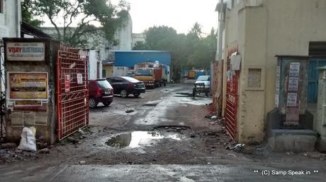 when a shop near Vijay Avenue complex went on fire !