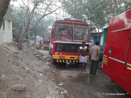 when a shop near Vijay Avenue complex went on fire !