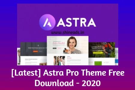 [Latest] Astra Pro Theme Free Download - 2020