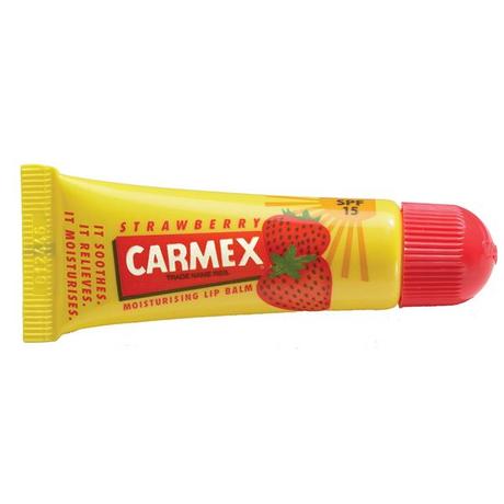 Carmex Strawberry Moisturizing Lip Balm Tube