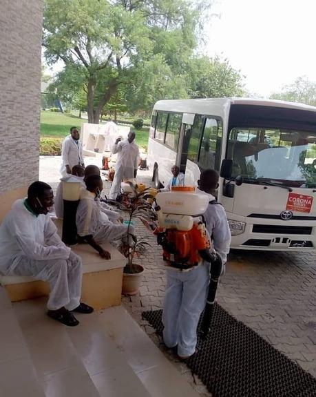 COVID-19: University  of Ilorin Main Campus Fumigated (photos)