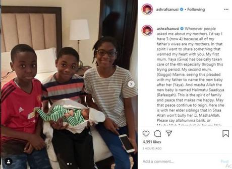 Deposed Emir Of Kano, Lamido Sanusi Welcomes Baby With His 4th Wife (Photos)