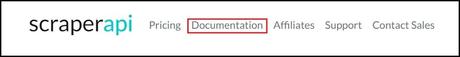Scraper API documention