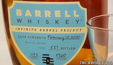 Barrell Whiskey Infinite Barrel Feb 12 2020 Label