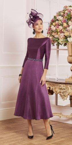  mother of the bride dresses tea length with long sleeves simple lynchfashions