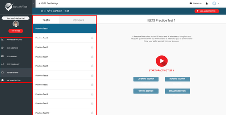 BestMyTest IELTS Review 2020: (Start 7 Days FREE TRIAL)