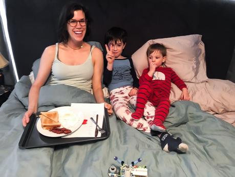 breakfast in bed with the boys