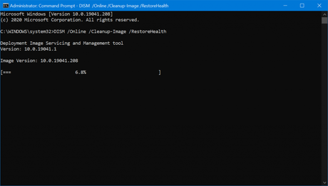 Fix – Windows 10 Search “This is taking too long to load” error message repairing Windows 10 System image using DISM tool