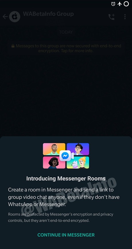 WhatsApp for Android Beta is Getting Messenger Rooms Shortcut whatsapp introducing messenger rooms