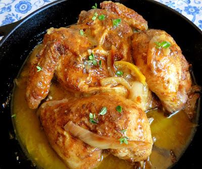 Ina's Skillet Roasted Lemon Chicken