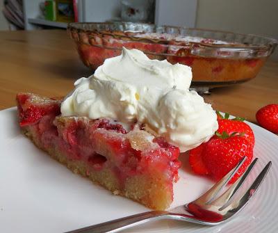 Strawberry Cake Pie