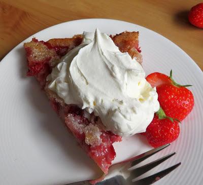 Strawberry Cake Pie