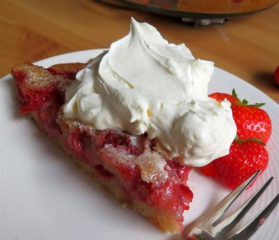 Strawberry Cake Pie