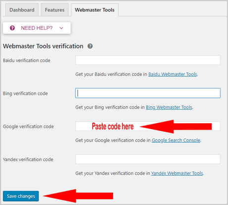 Google Search Console Configuration