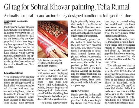 Sohrai And Khovar Paintings Of Jharkhand Gets GI Tag – Know Everything About The Age-Old Paintings