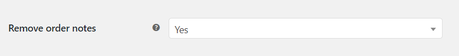 remove order notes