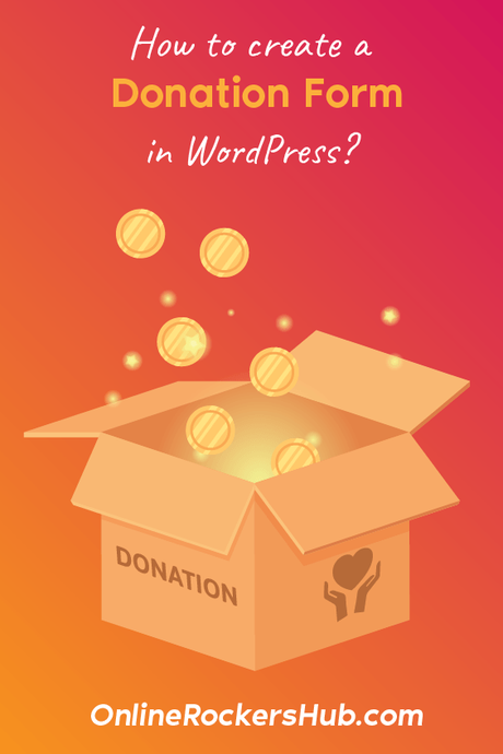 How to create a Donation Form in WordPress - Pinterest Image