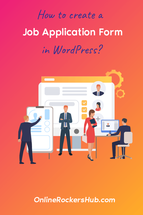 How to create a Job Application Form in WordPress - Pinterest Image
