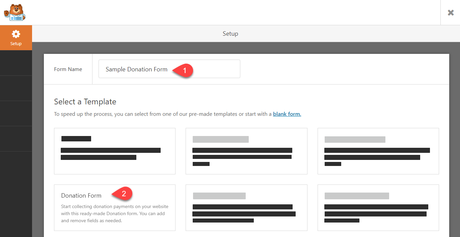 WPForms Sample Donation Form