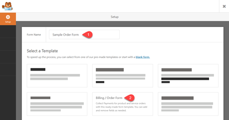 WPForms Sample Order Form