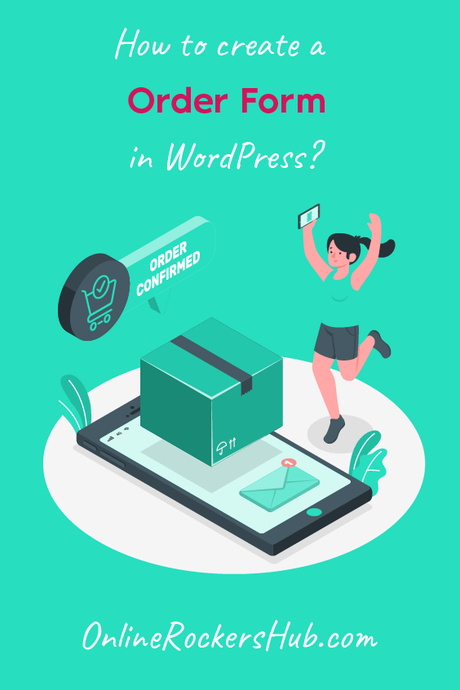 How to create an Order Form in WordPress - Pinterest Image