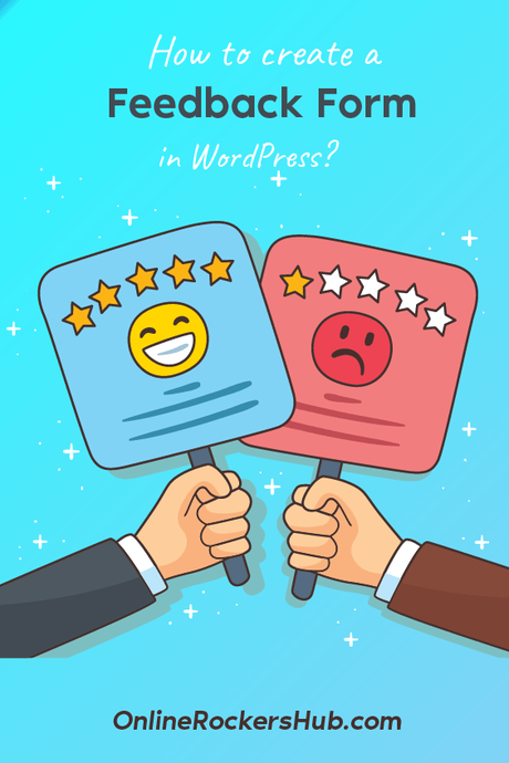 How to create a Feeback Form in WordPress - Pinterest Image
